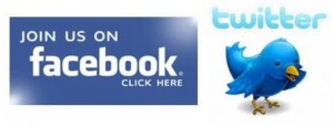Twitter Facebook logo combo