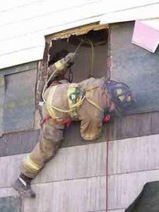 Firefighter self-rescue photo