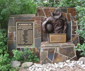 Memorial to those smokejumpers who lost their lives in Mann Gulch Fire, 1949.