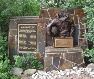 Memorial to those smokejumpers who lost their lives in Mann Gulch Fire, 1949.