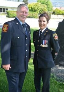 Nathalie Michaud with her "buddy", Wayne Jasper, who has helped her through the darkest times of PTSD--from across Canada.