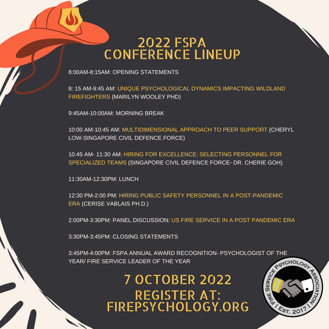Don’t Miss the 5th Annual Conference Presented by the Fire Service